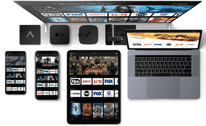 Wifi-router en Smart TV in een woonkamer